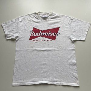 Vintage Y2k Budweiser Beer Promo Graphic t Shirt